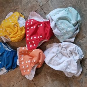 12 Alva Baby Pocket Diapers with 24 inserts